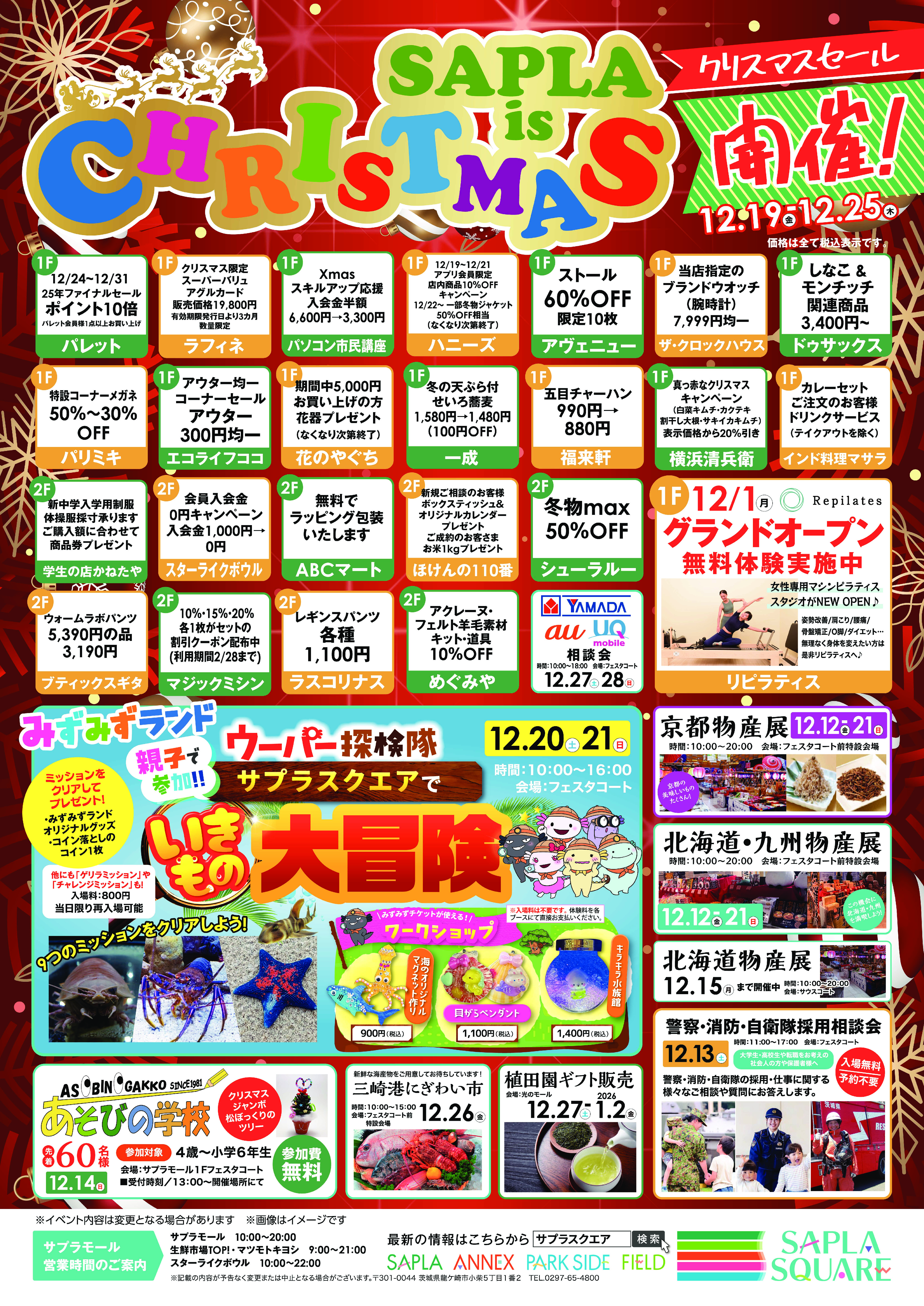 【12月】サプライベントのお知らせ‼︎